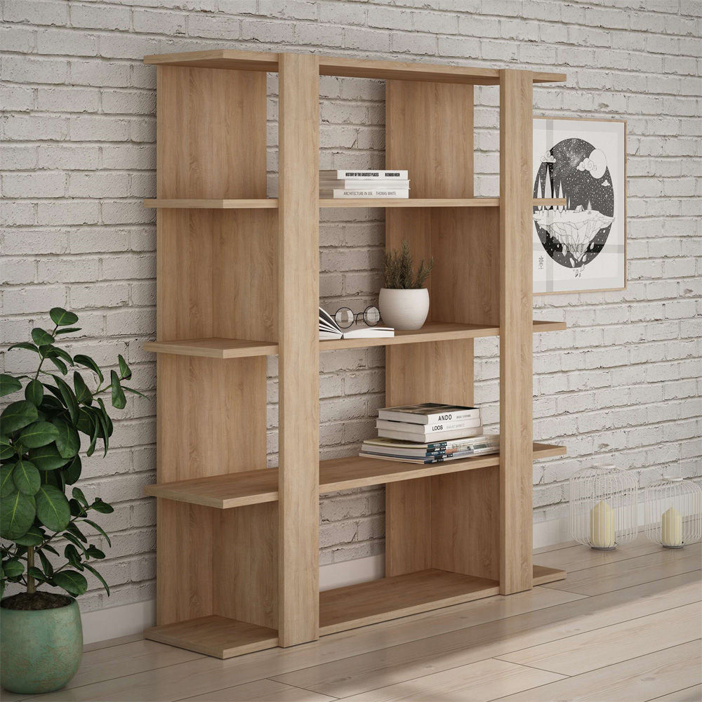 Decortie Tita Oak Medium Bookcase Image 3