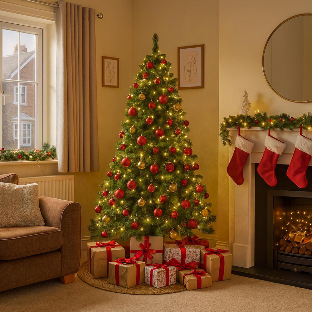 House Of Home Green Artificial Christmas Tree 6ft Image 2