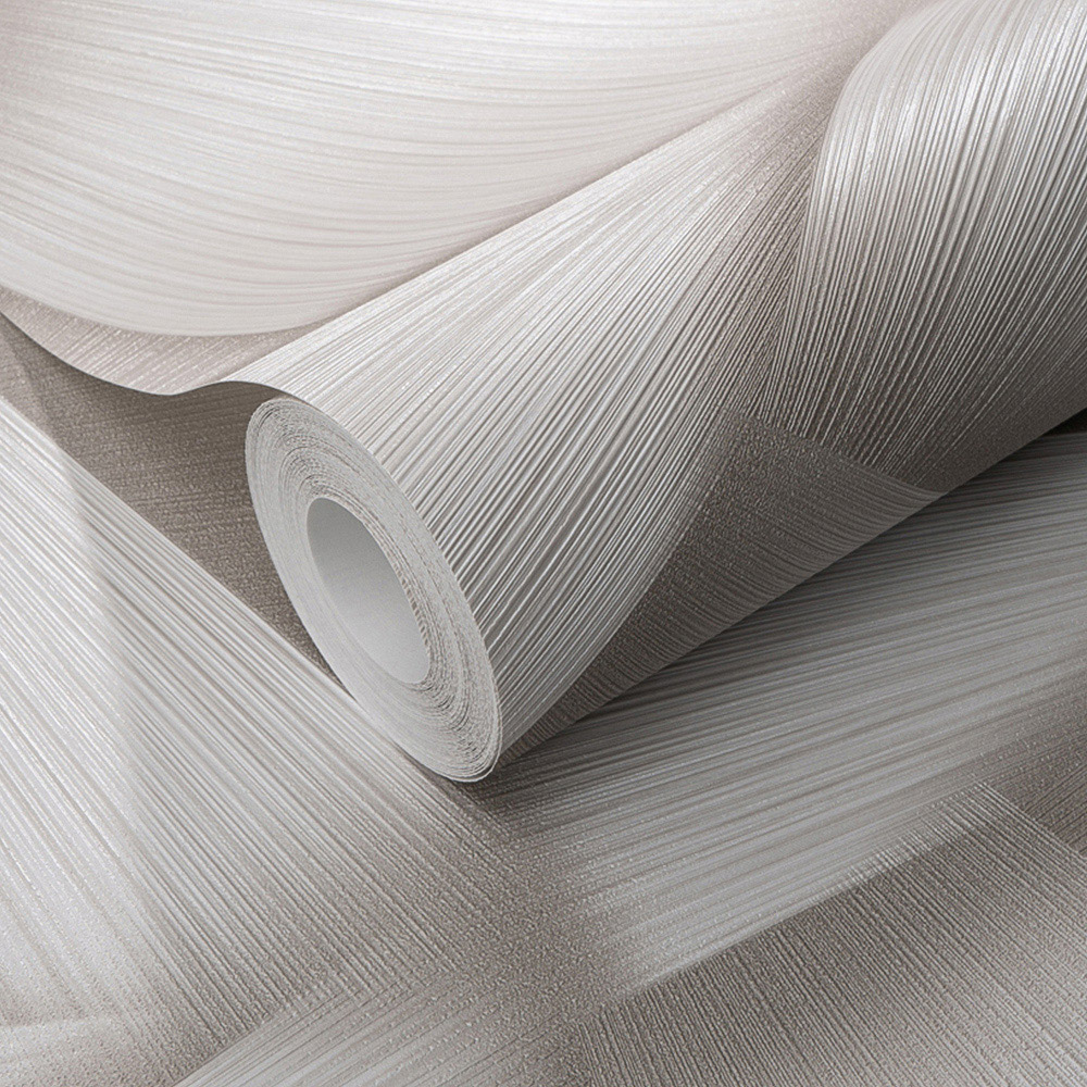 Erismann Pose Striking Geometric Textured Grey Vinyl Wallpaper Image 2