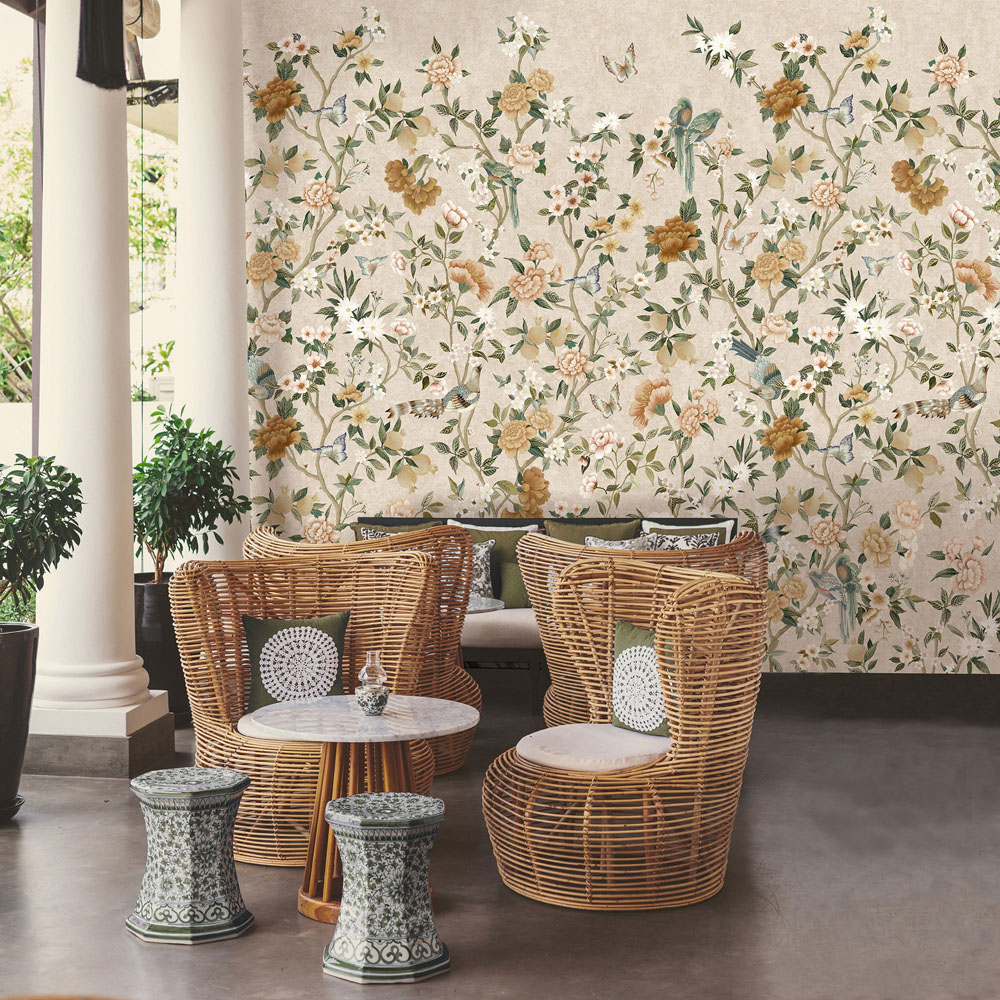 Holden Decor Imperial Gardens Neutral Wallpaper Image 2