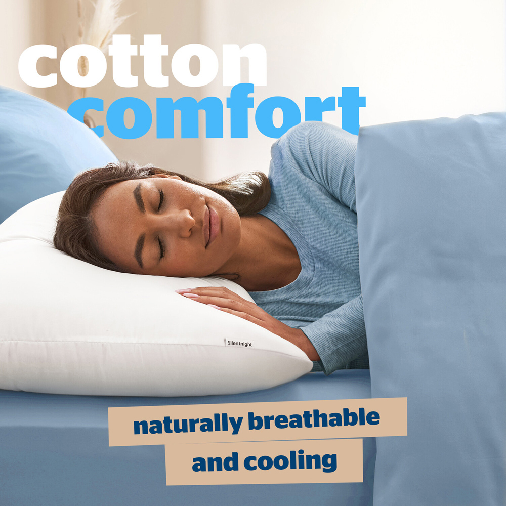 Silentnight Cotton Soft Pillow Pair White Image 2