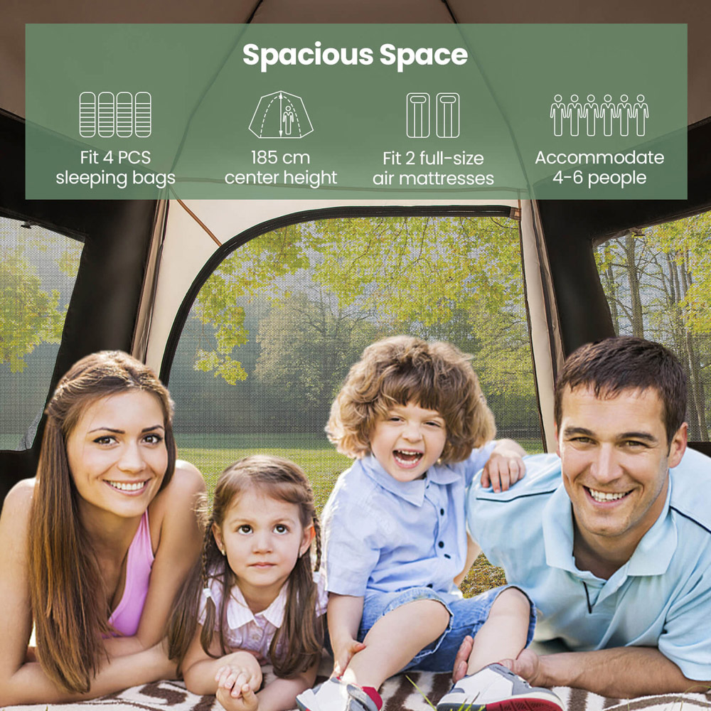 Costway Pop Up Instant Camping Tent Image 3