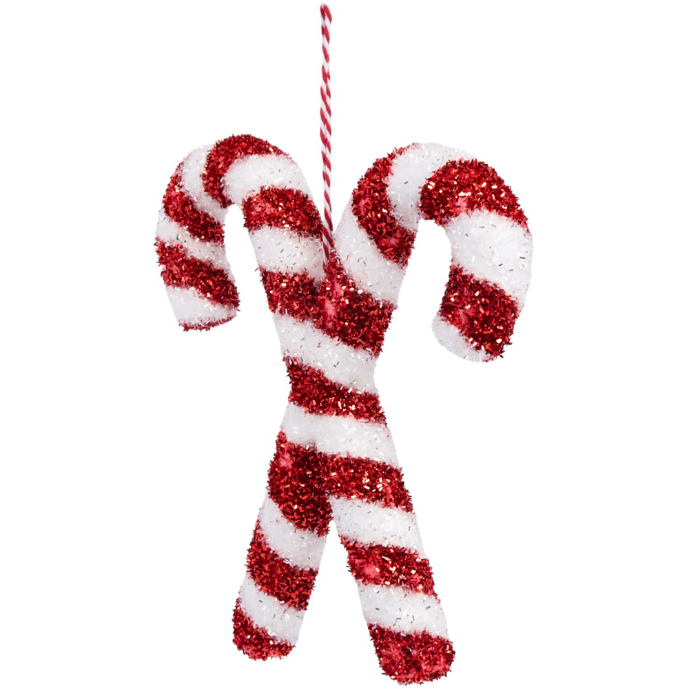 Hanging Candy Cane Tinsel Image 2