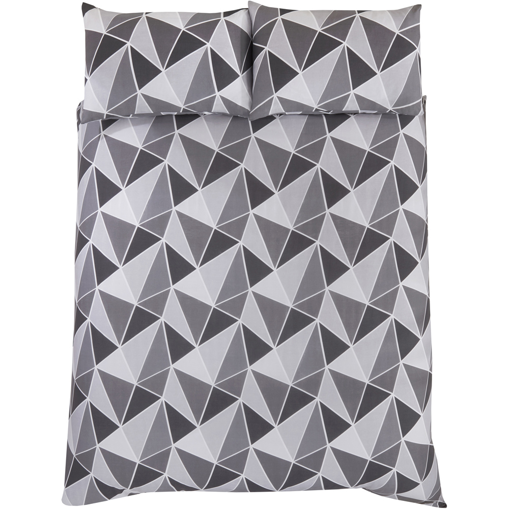 Rapport Home Leo Double Grey Duvet Set Image 2