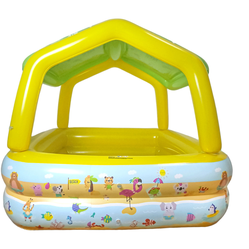Paddling Pool with Removable Shade Image 4