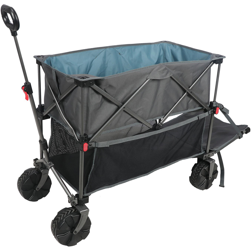 Double Decker Camping Cart - Grey and Black Image 3