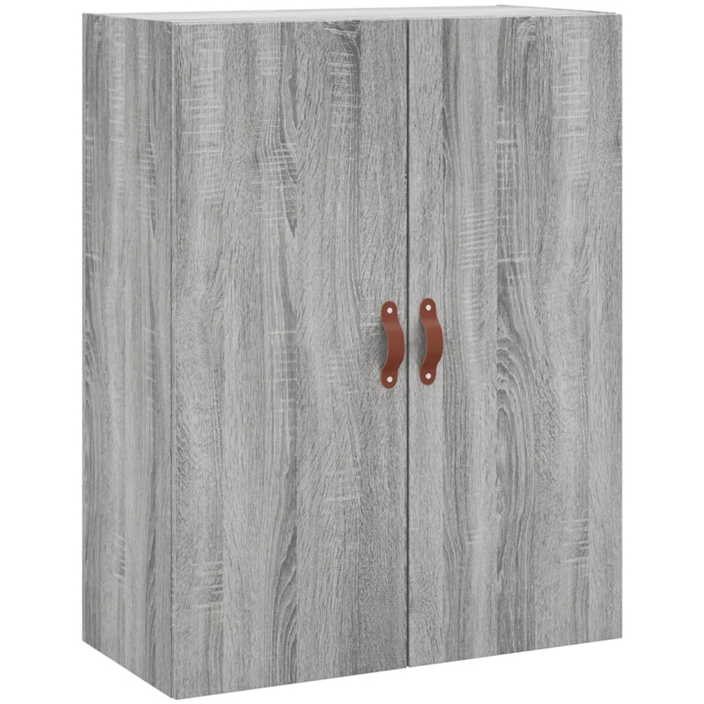 vidaXL 2 Door Grey Sonoma Wall Mounted Cabinet 2 Pack Image 5
