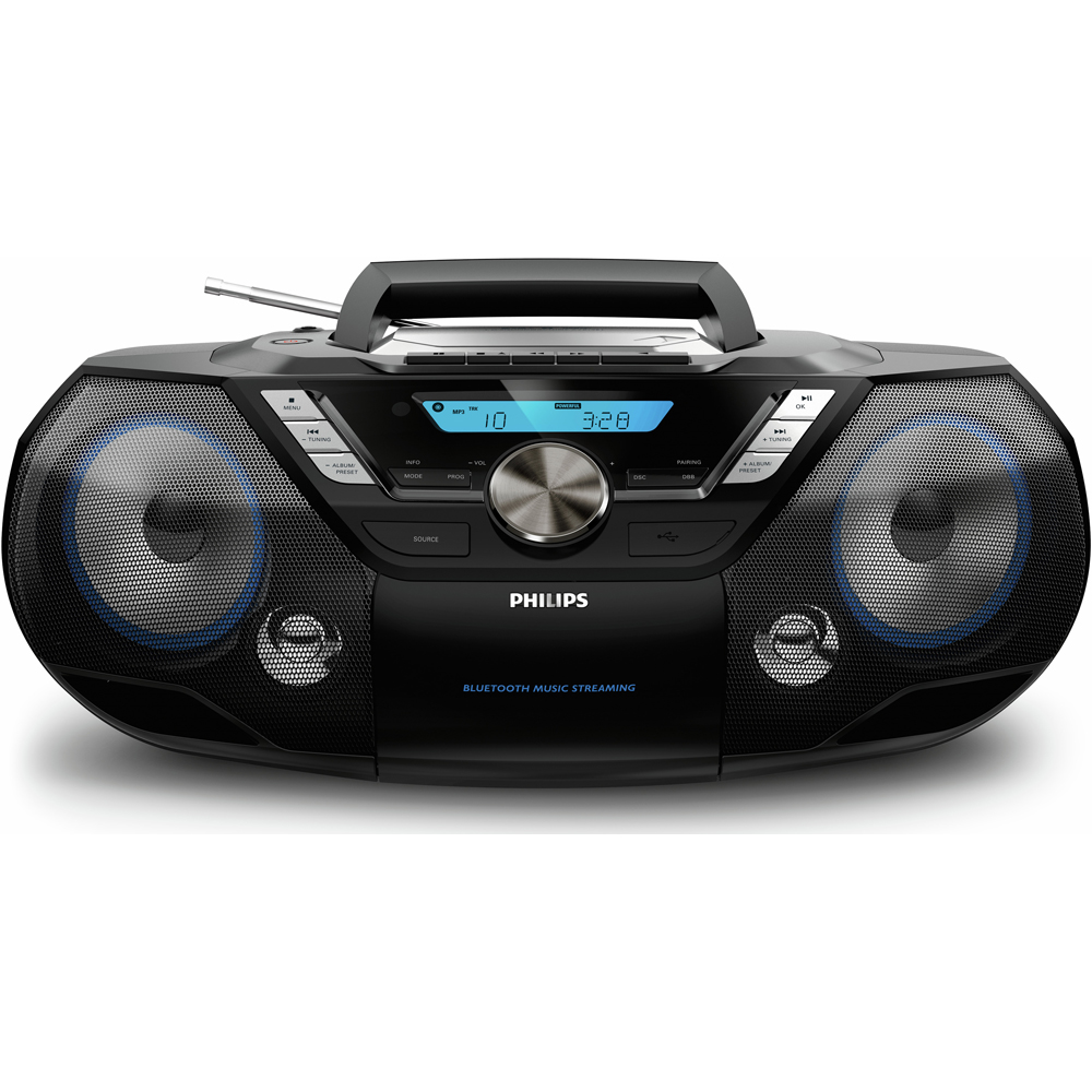 Philips AZB798T-12 Audio Portable CD Player All-in-One Sound System Image 2