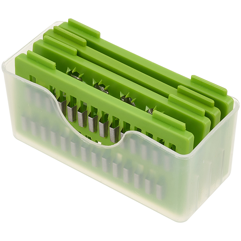 Living and Home 17 Piece Green Multifunctional Vegetable Chopper Set Image 4