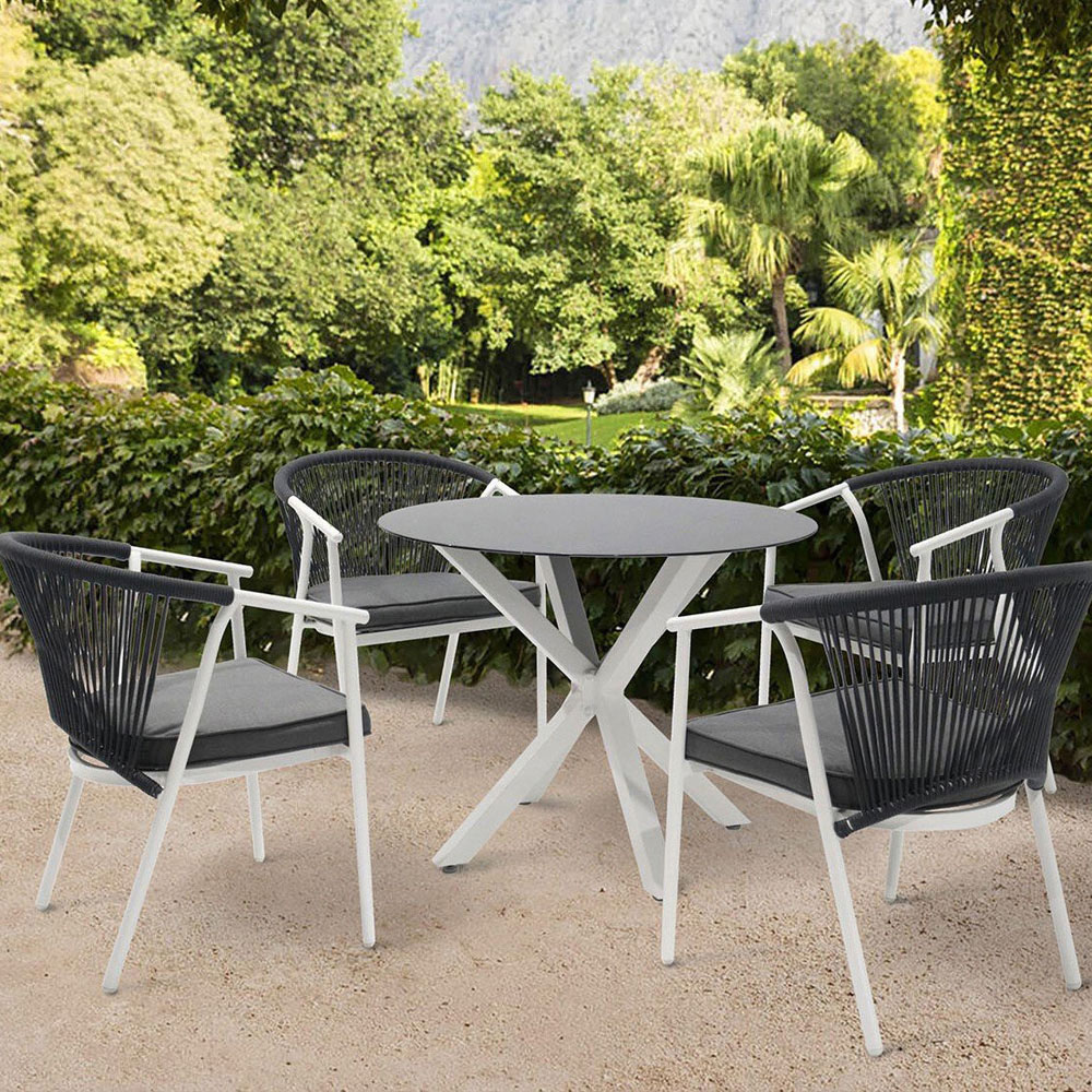 Maisie Dining Set - Grey and Black Image 6