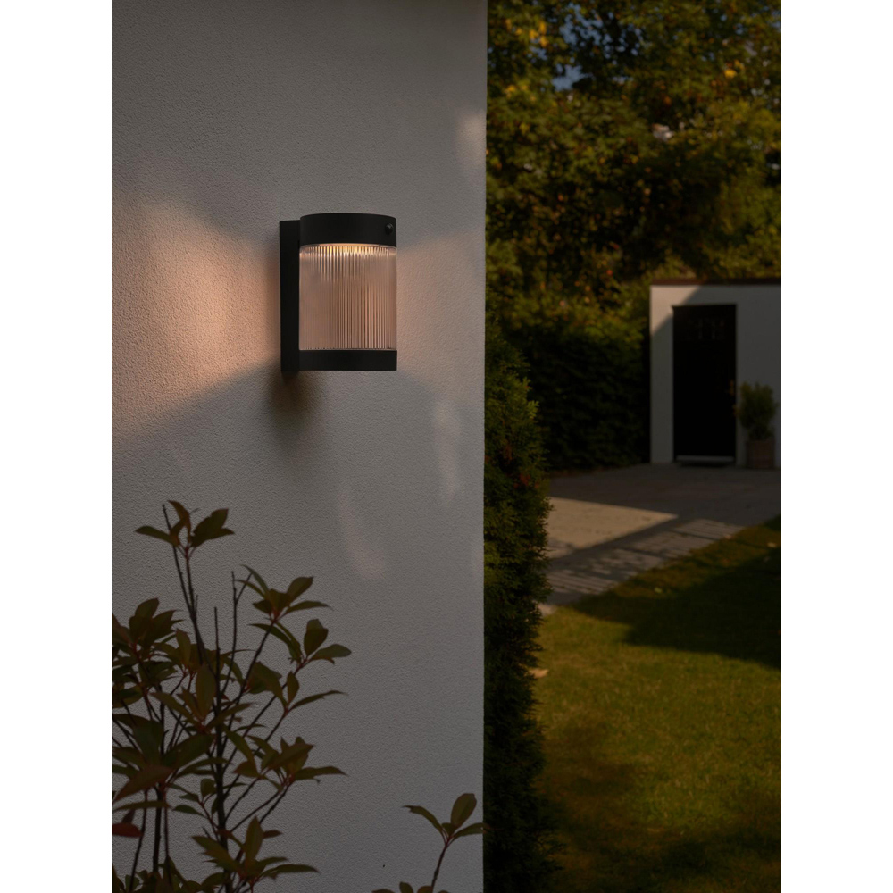 Nordlux Coupar Solar Black Wall Light Image 2