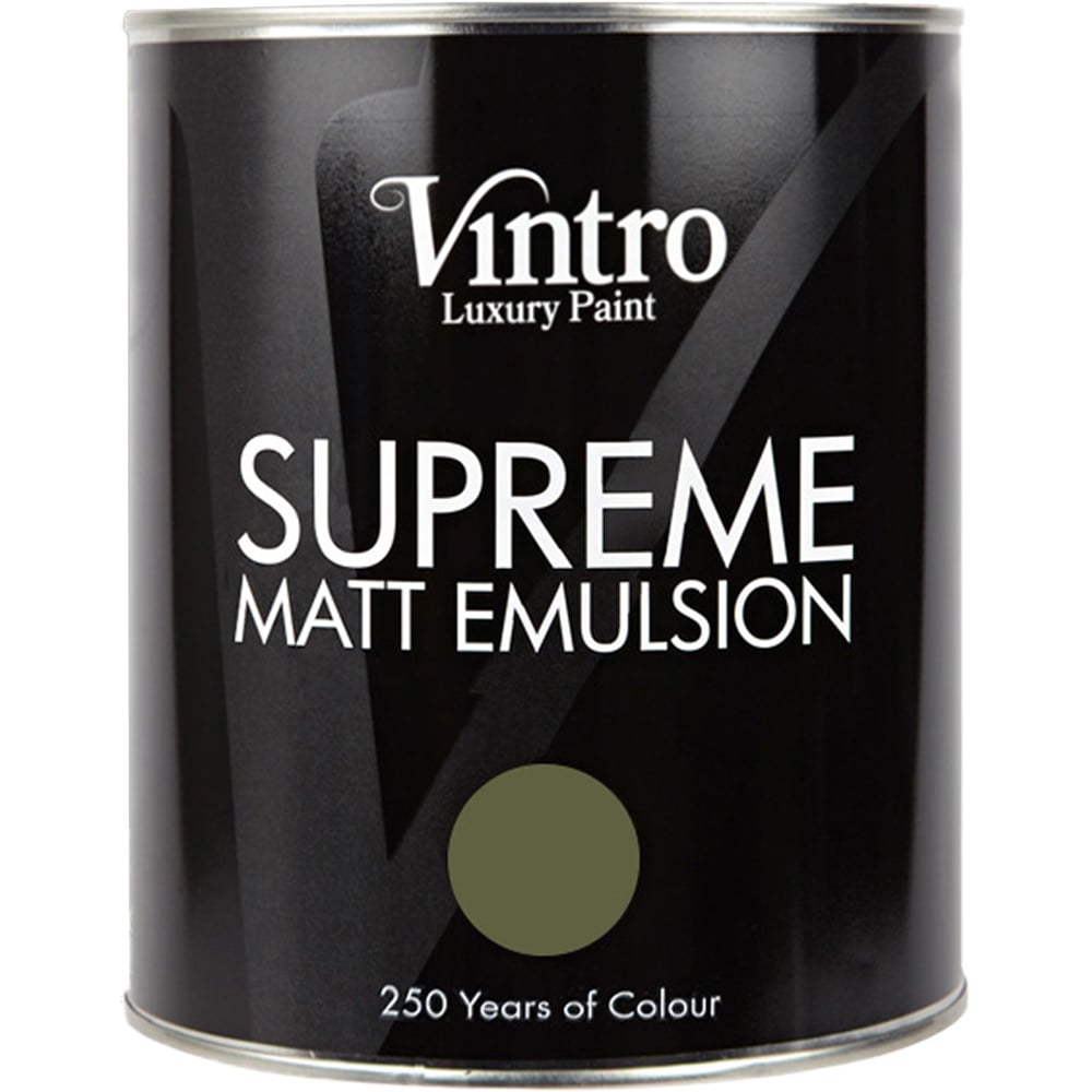 Vintro Paint Chiffchaff Green Matt Emulsion Interior Paint 1L Image 2