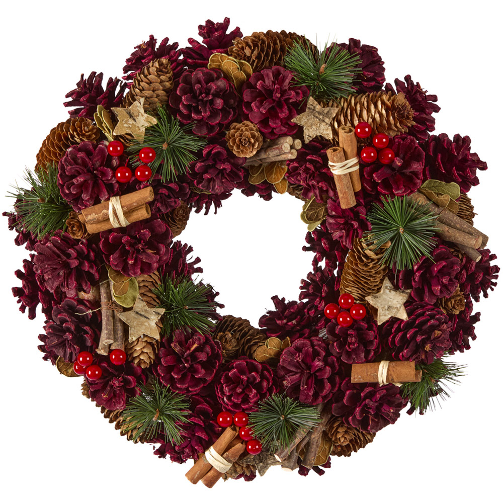 Dibor Cinnamon Stars Christmas Wreath 38cm Image 1
