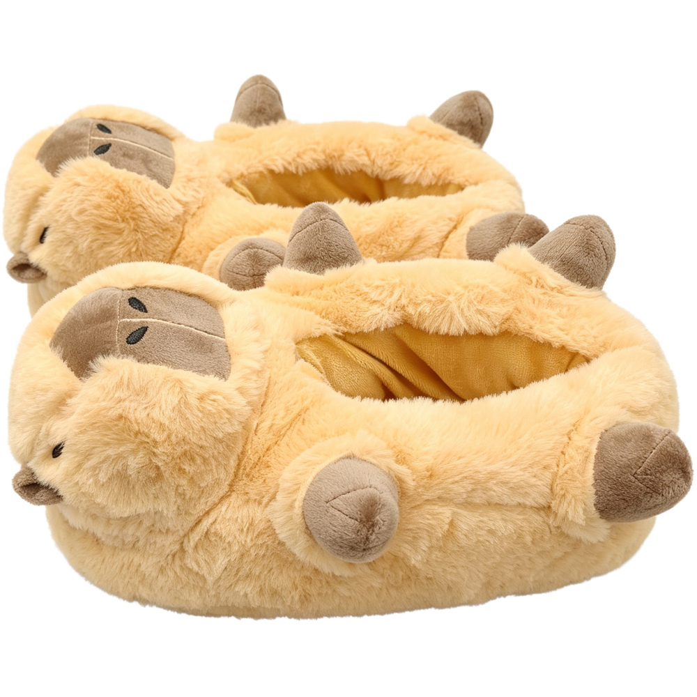Capybara Fluffy Slippers Image 6