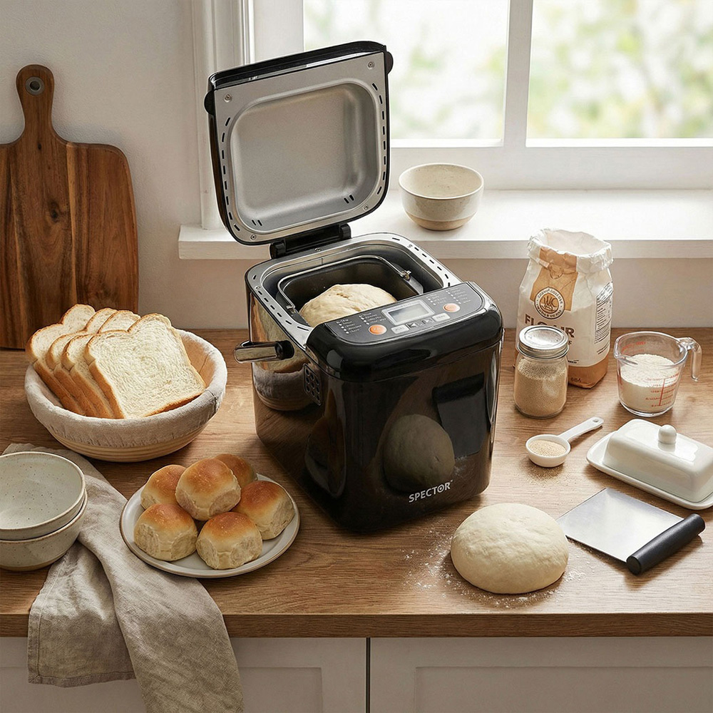 Spector BM2002-BK-UK 19-in-1 Non-Stick Bread Maker 500W Image 2