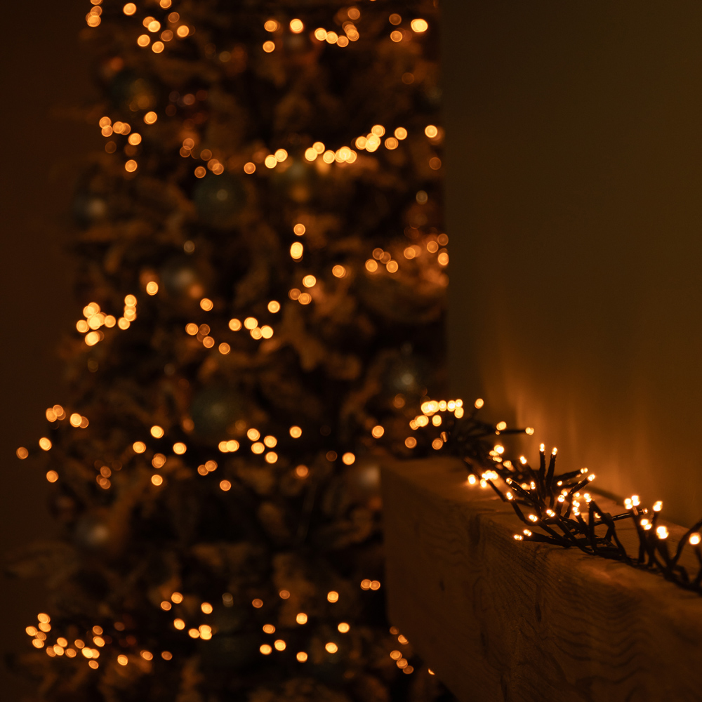 Samuel Alexander 1440 Vintage Gold LED Multi-Action Christmas Cluster String Light 18.5m Image 5