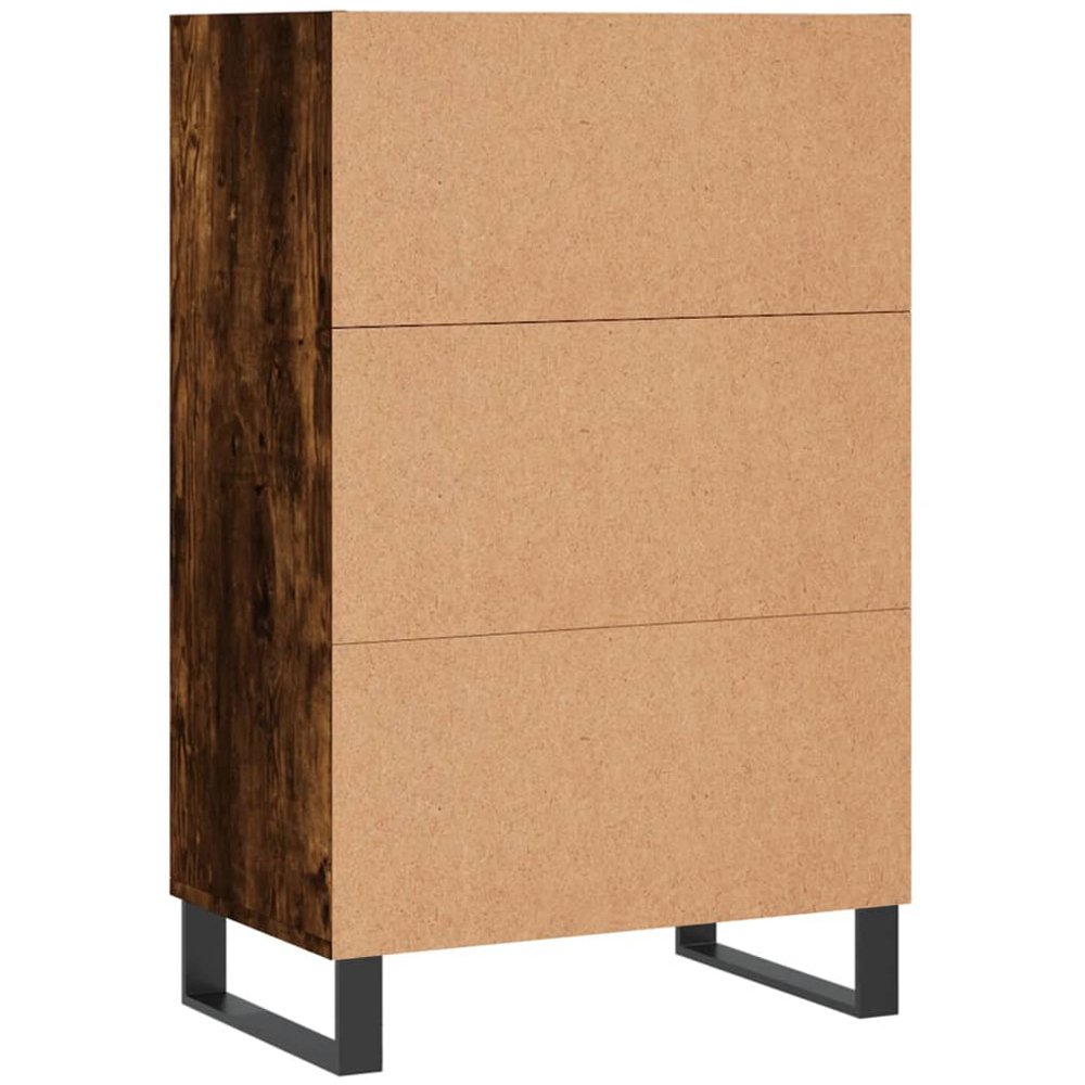 vidaXL 4 Shelf Smoked Oak Highboard Image 6