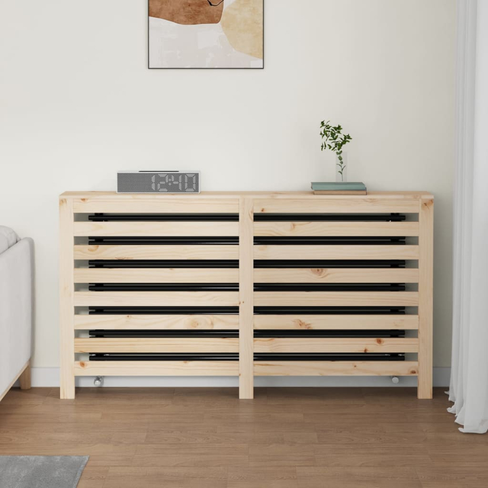 vidaXL Solid Pine Wood Radiator Cover 153 x 19 x 84cm Image 2