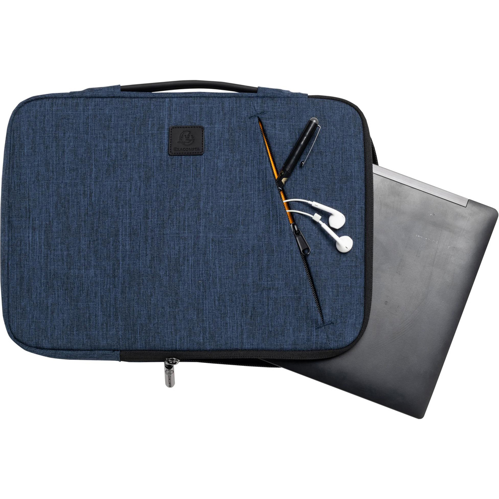 Exacompta Blue 15-16 inch Padded Laptop Sleeve Image 3