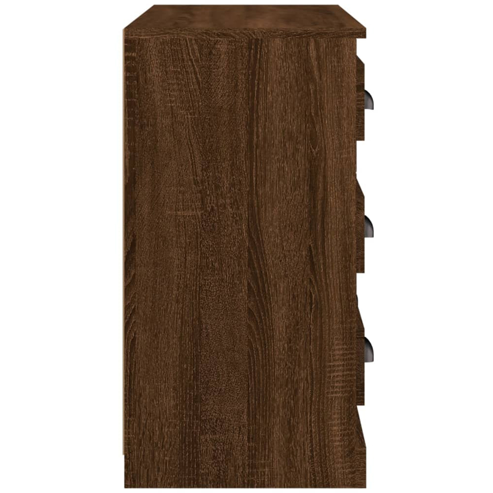 vidaXL 6 Drawer Brown Oak Sideboard Image 7