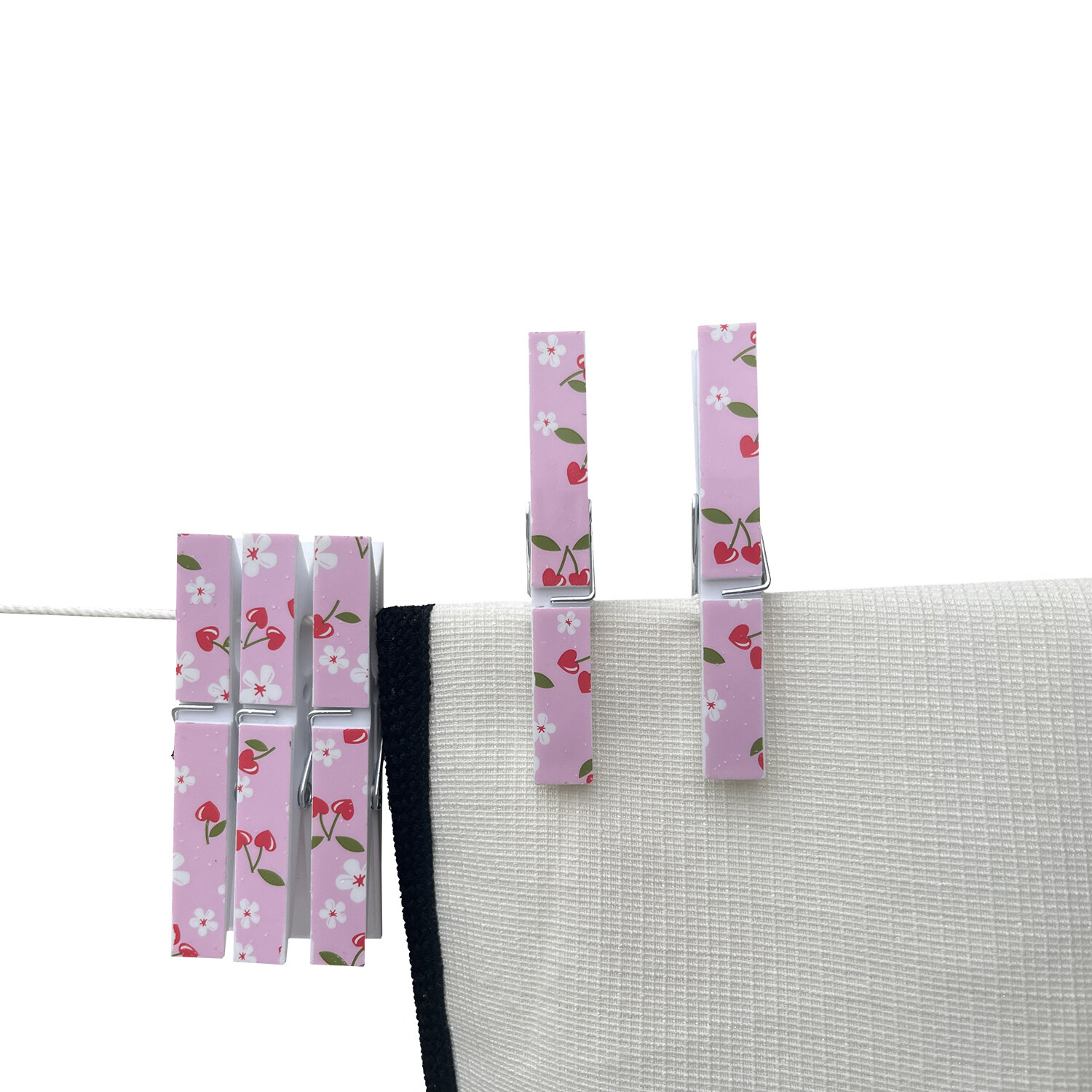 Pack of 24 Mon Cheri Printed Pegs - Pink Image 3
