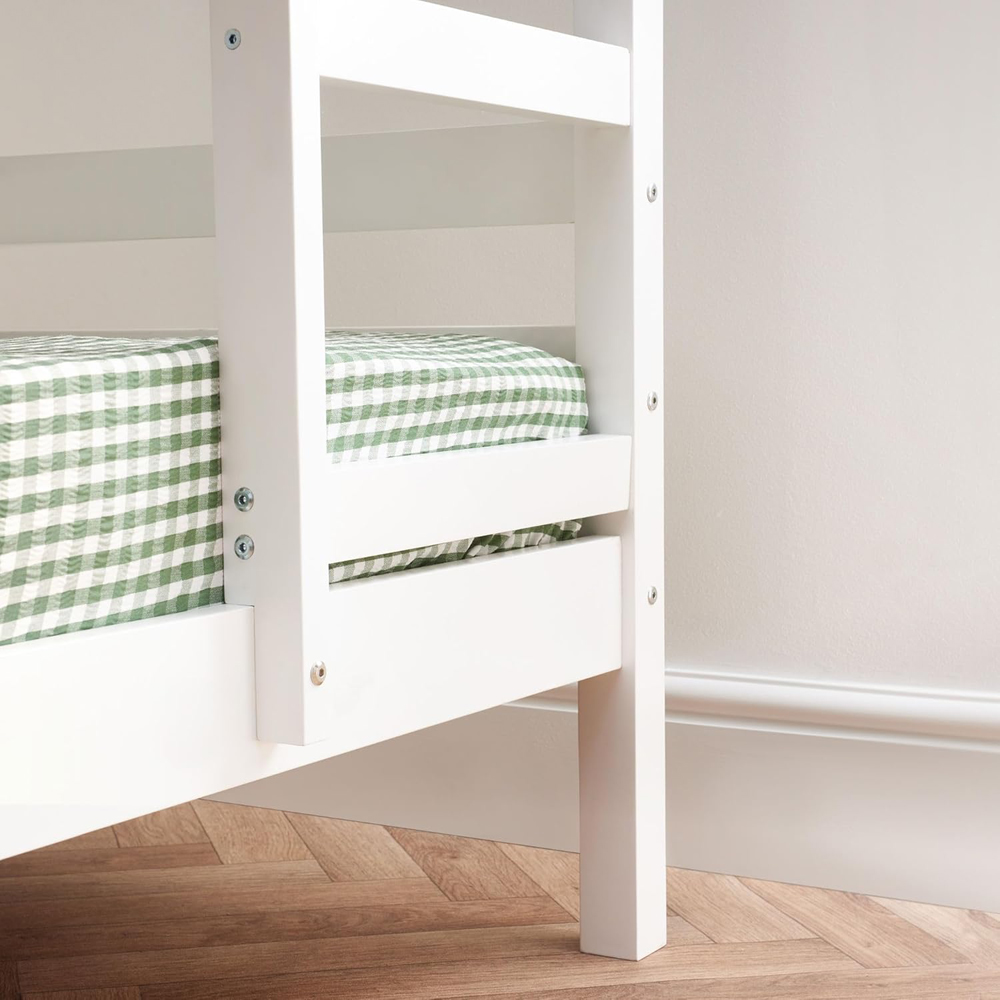 Home Treats Single Children's Wooden Splitable Bunk Bed with Mattress Image 6