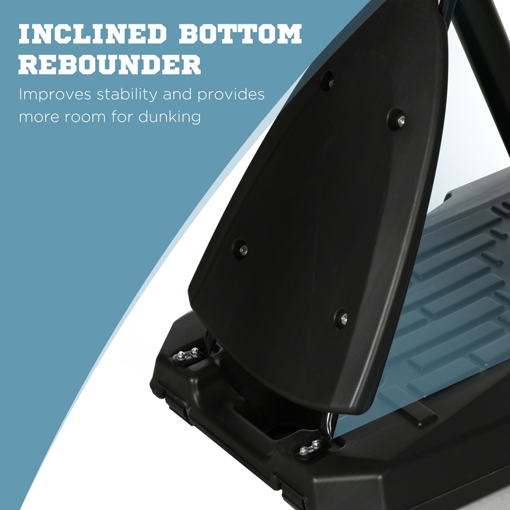 SPORTNOW Black Height Adjustable Basketball Hoop Stand with Weighted Base 290-350cm Image 7