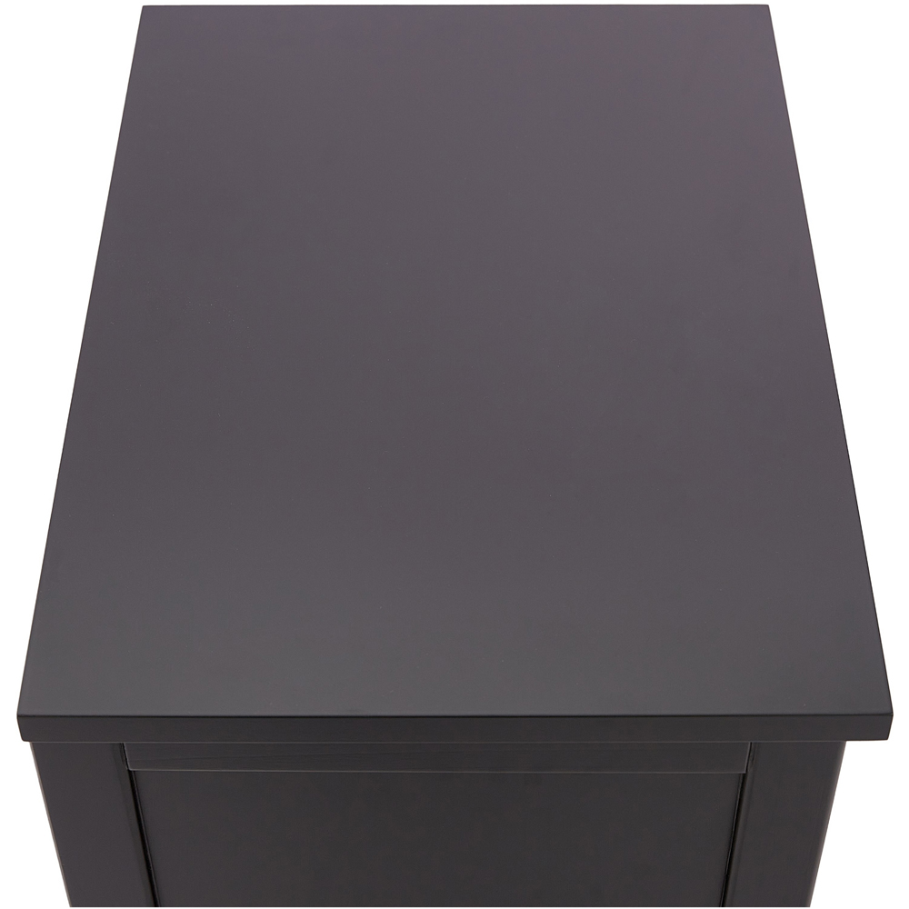 Biasi 2 Drawers Black Bedside Table Image 7