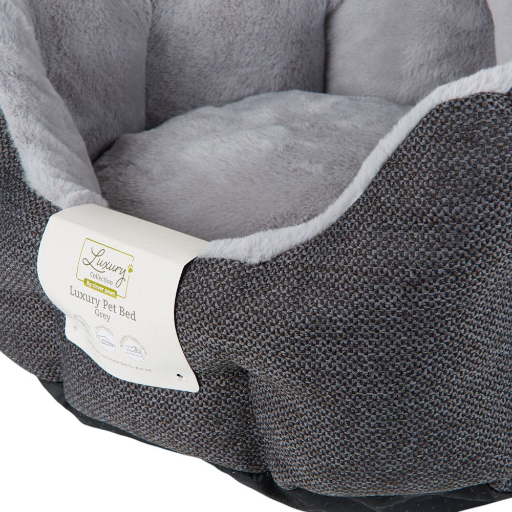 Luxurious Pet Bed Grey S Image 5