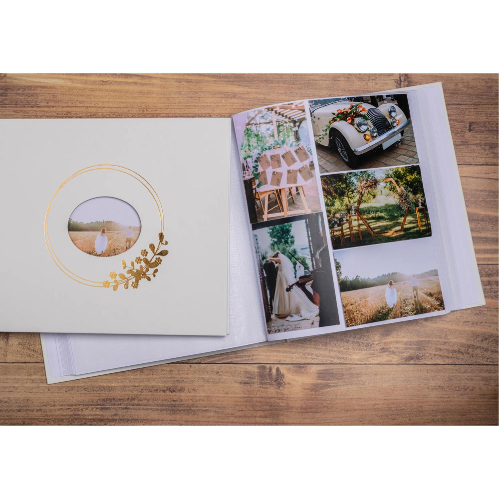 Exacompta White Photo Album 60 Sheets 100 Photos Image 2