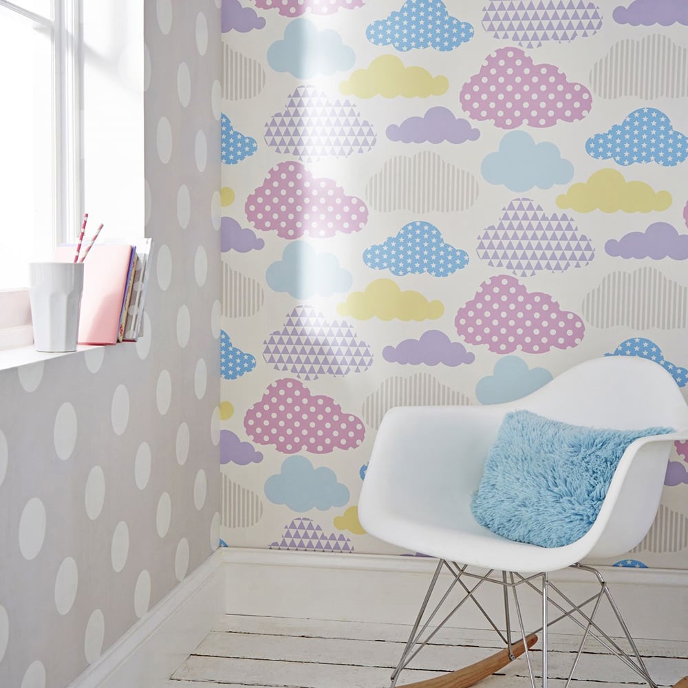 Superfresco Easy Dotty Grey Wallpaper Image 3