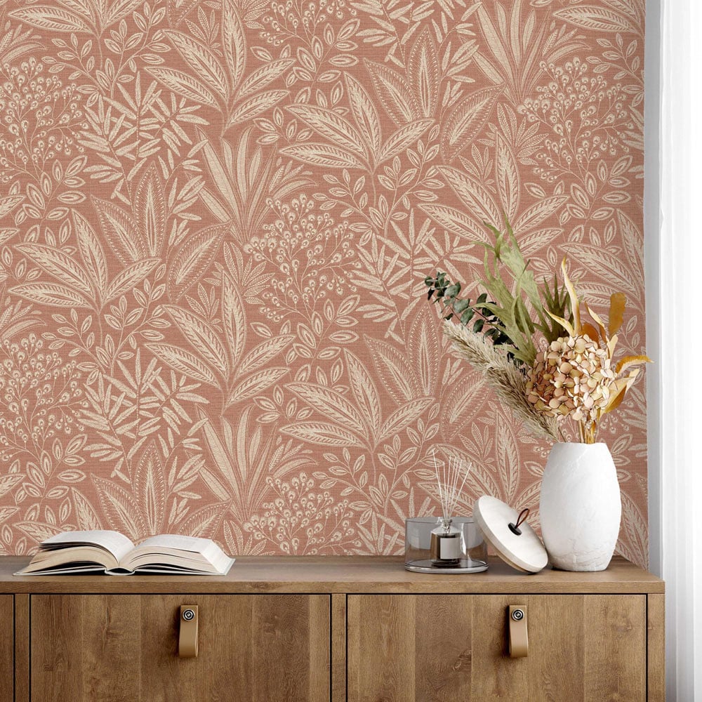 Crown Sahara Leaf Clay Wallpaper Image 4