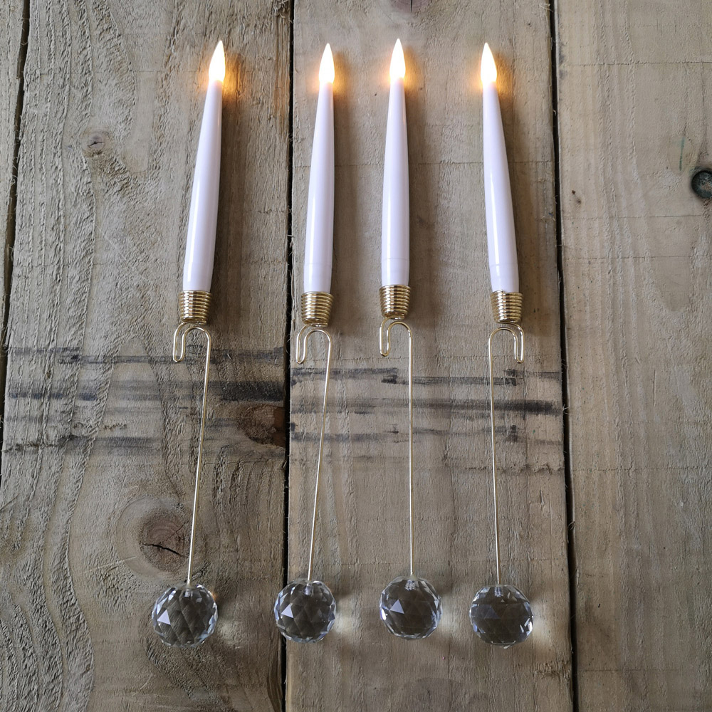 Premier Accents Warm White LED Christmas Candle Light 31cm 10 Pack Image 6