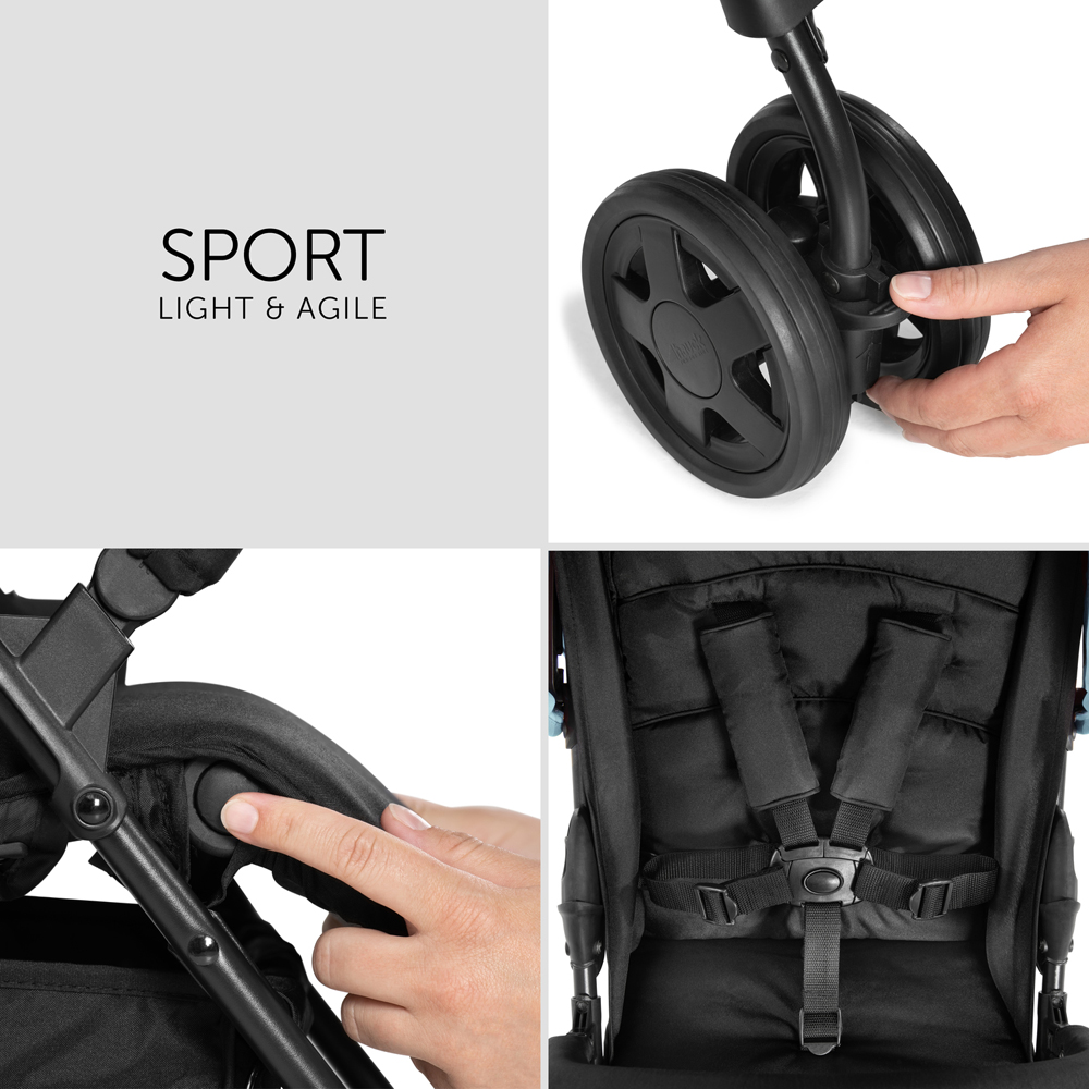hauck Sport Blue Baby Pushchair Stroller Image 5