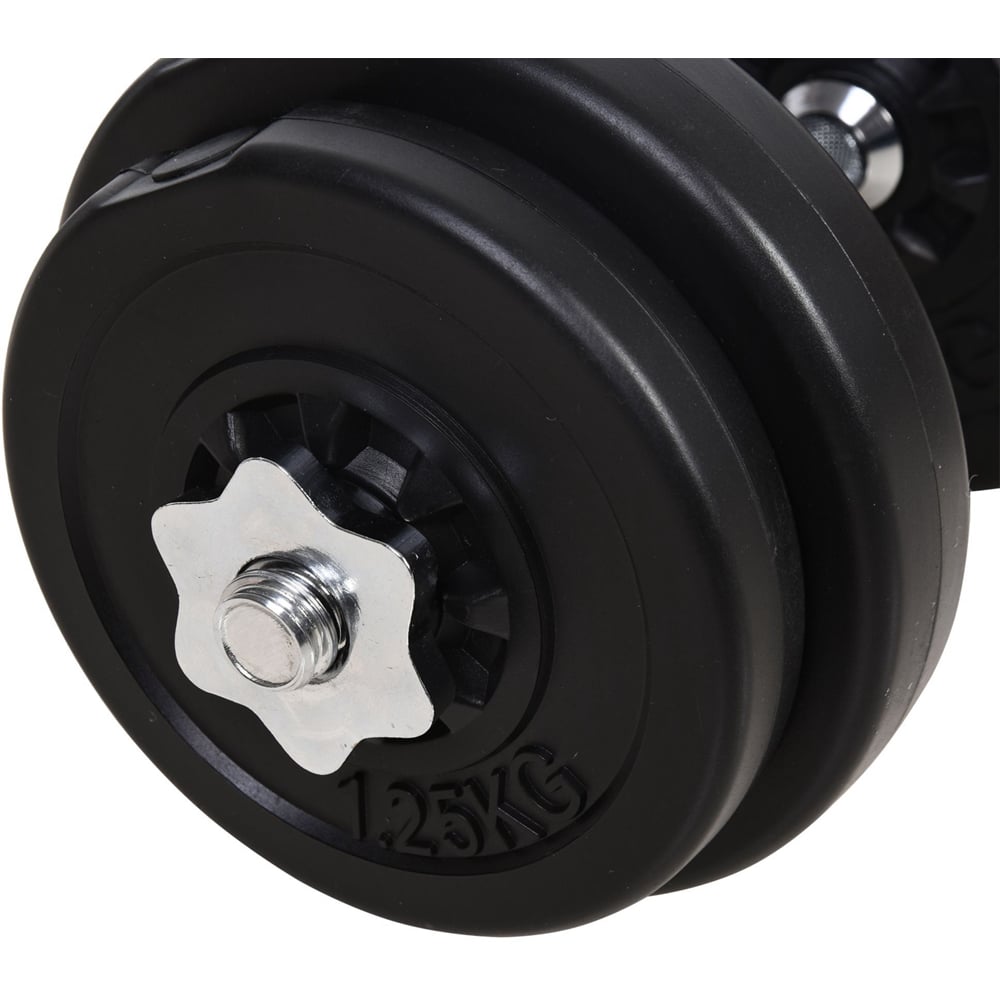 HOMCOM 2 in 1 Adjustable Barbell Weight Set 65kg Image 3