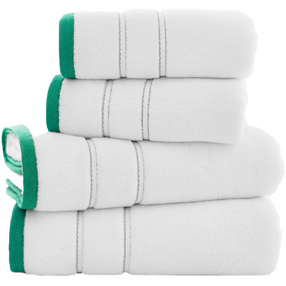 Lobster Creek Delamere Zero Twist Green Hand Towel 2 Pack Image