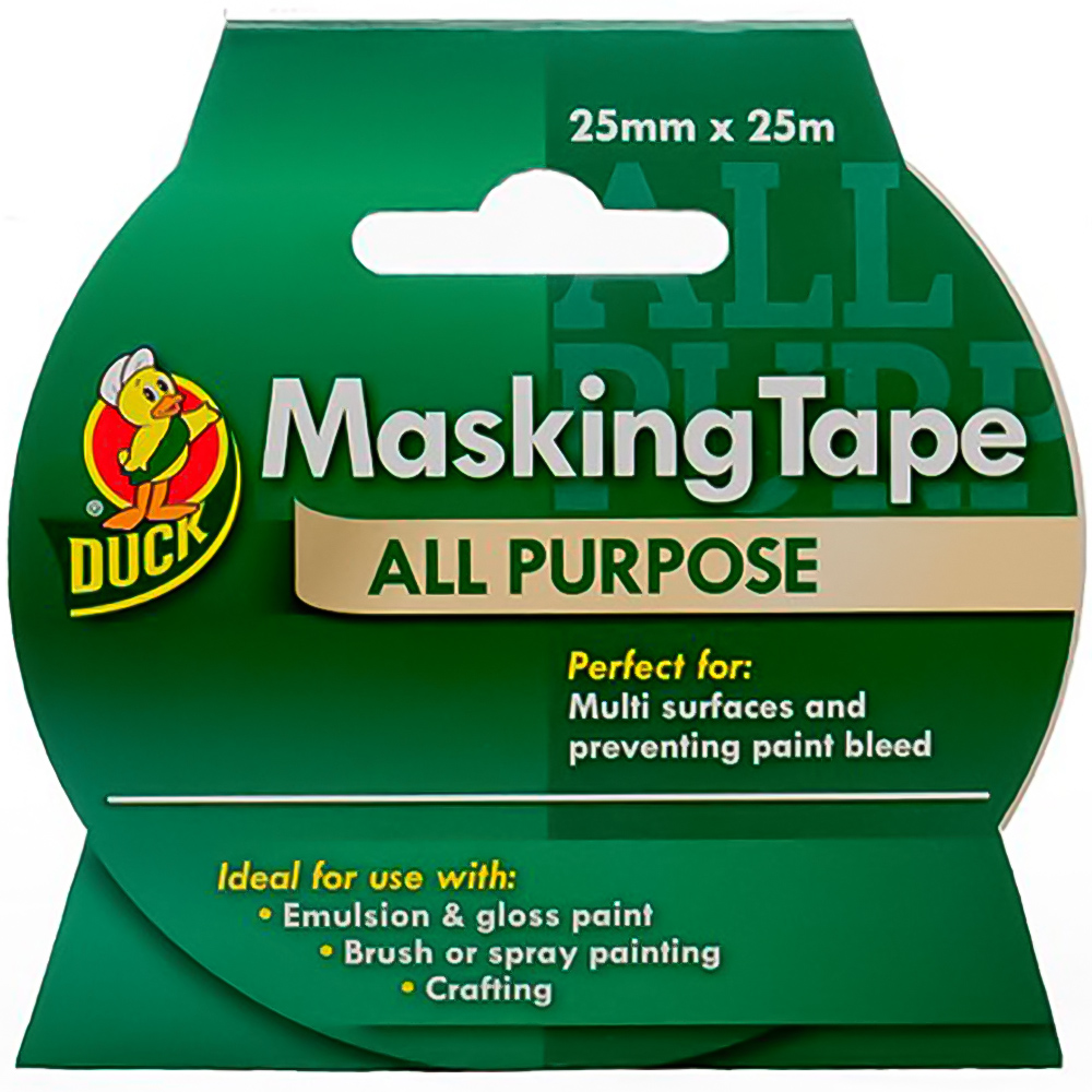 Duck Tape All Purpose Masking Tape 25mm x 25m Image 1