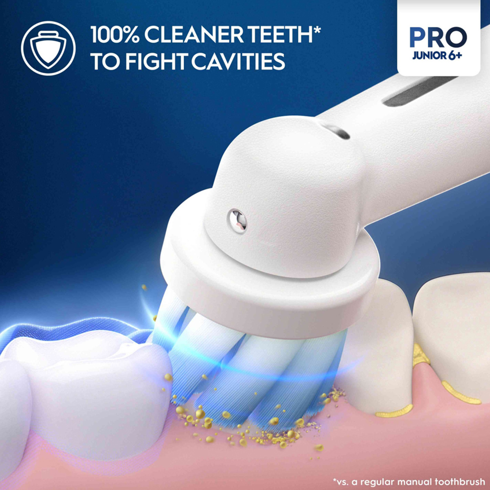 Oral-B Junior Pro 3 Frozen White Electric Toothbrush Image 3