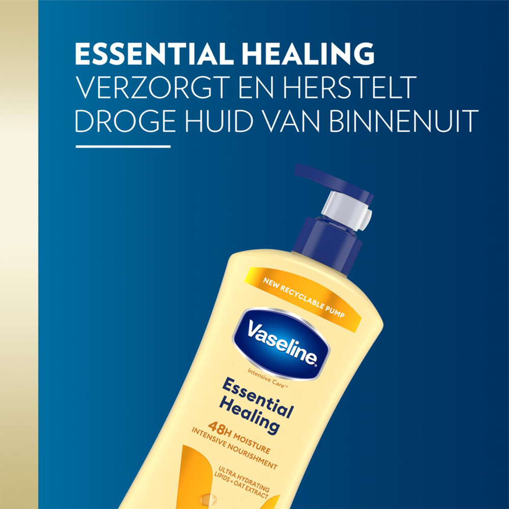 Vaseline Intensive Care Essential Healing Dry Skin Care Body Lotion 600ml 9 Pack Image 5