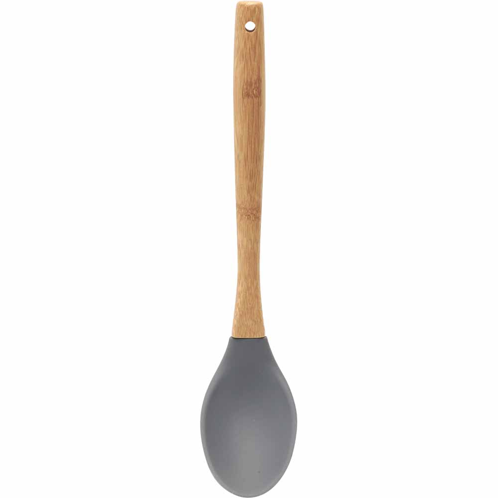 Wilko Silicone and Bamboo Ladle Image 1