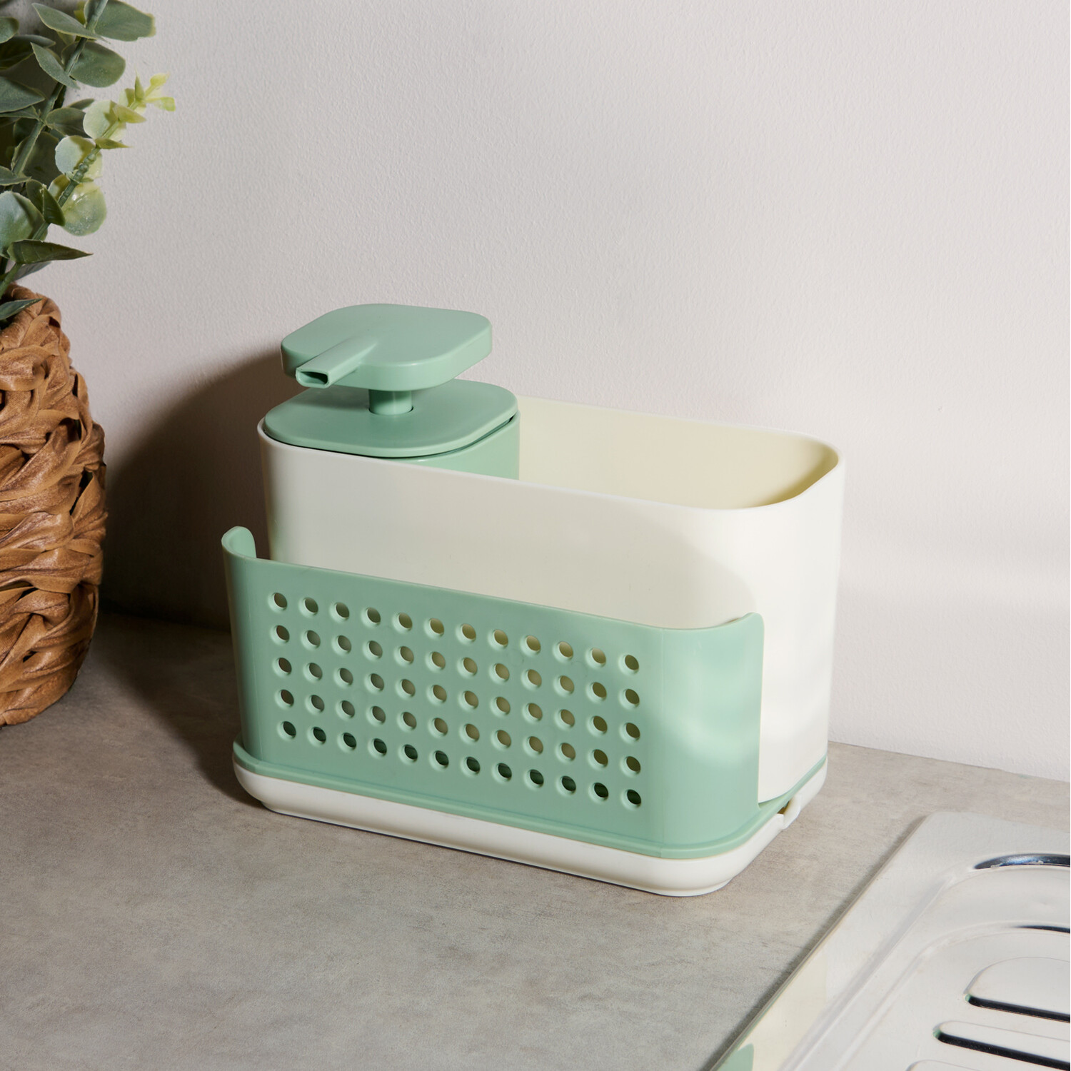 Kitchen Master Countertop Caddy Cream Image 2