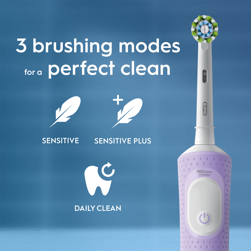 Oral-B Vitality Pro Lilac Rechargeable Electric Toothbrush Image 9