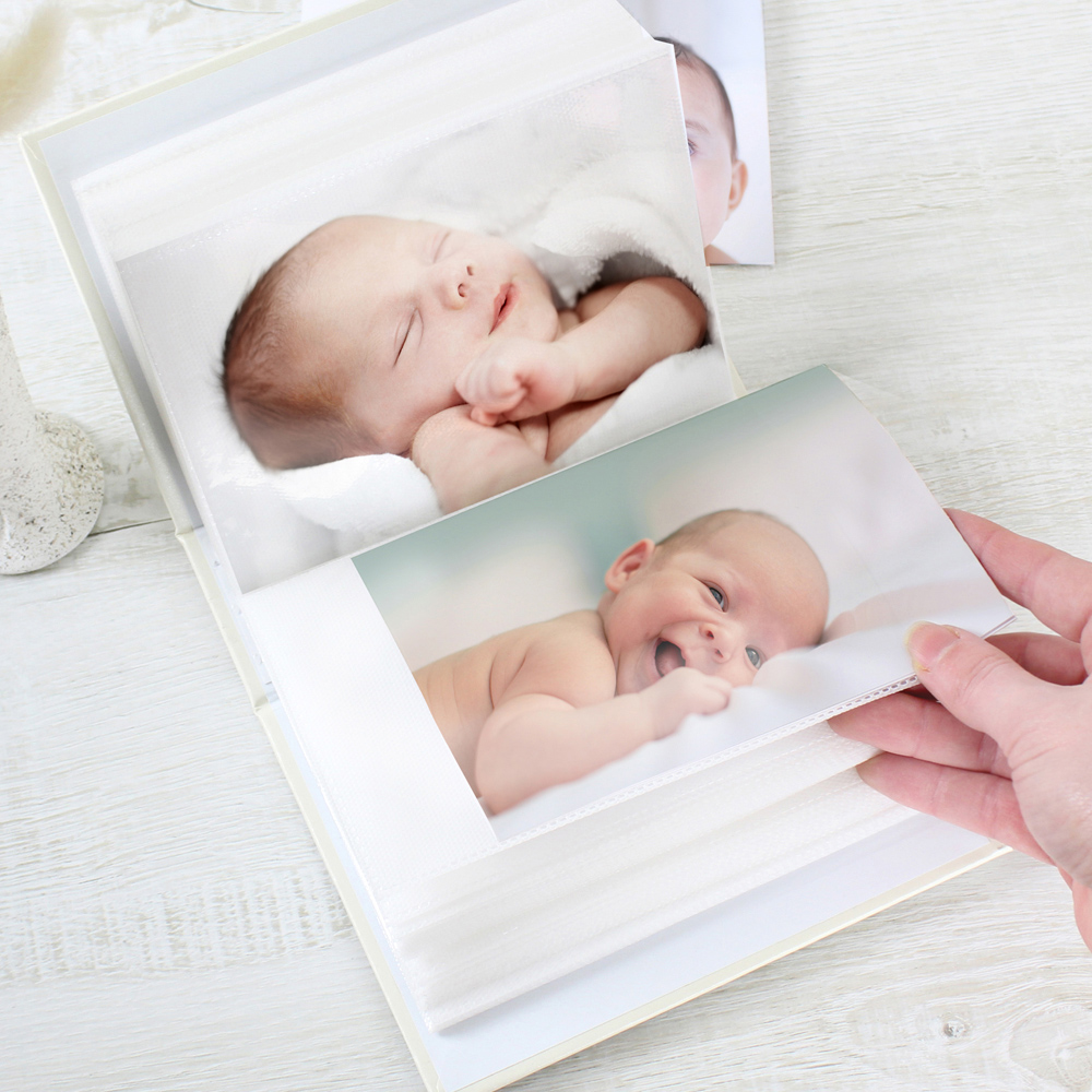 Personalised Memento Personalised Botanical Cross Photo Album with Sleeves 6 x 4 inch Image 4
