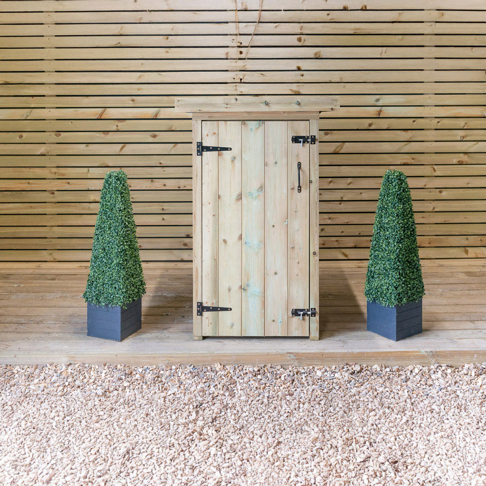 The Garden Village Gisburn 3 x 3ft Small Garden Storage Shed Image 2