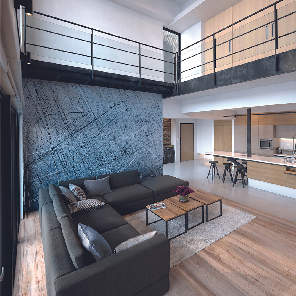 Origin Murals Scratched Metal Grey Wall Mural Image 3