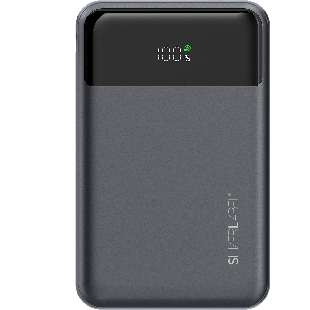 SilverLabel E71029021 Black Power Bank with Built-In USB-C Cable 20000mAh Image 3