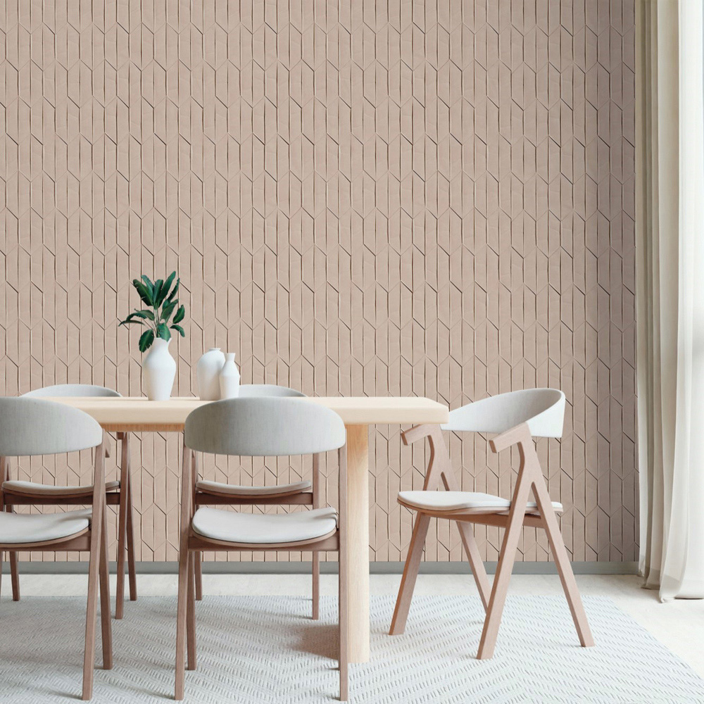 Grandeco Sveg Cut Stone Photographic Taupe Wallpaper Image 2