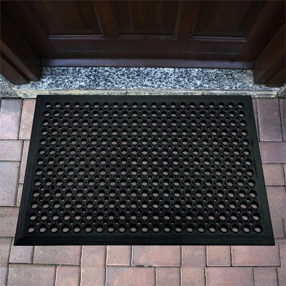 Floortex Doortex Open-Top Black Anti-Fatigue Mat 80 x 120cm Image 2
