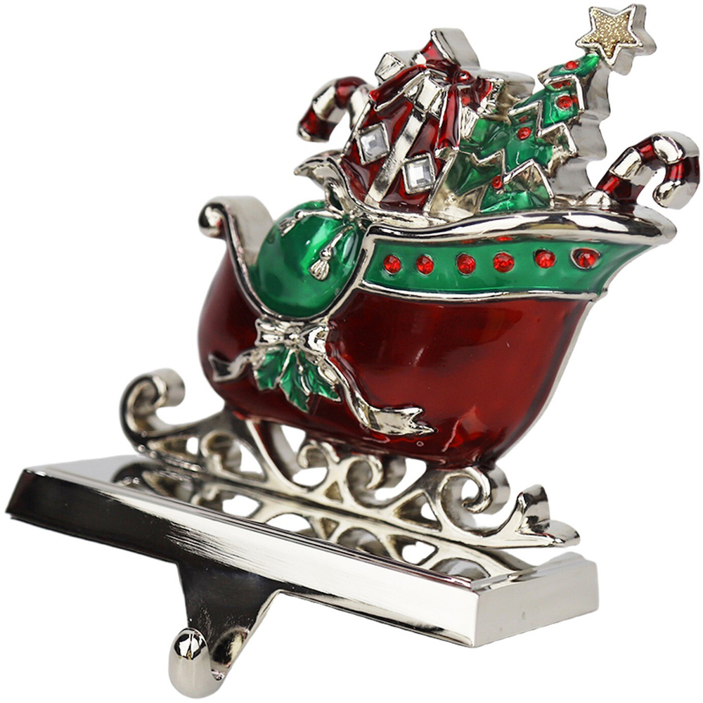 Metal Sleigh Stocking Holder Image 2