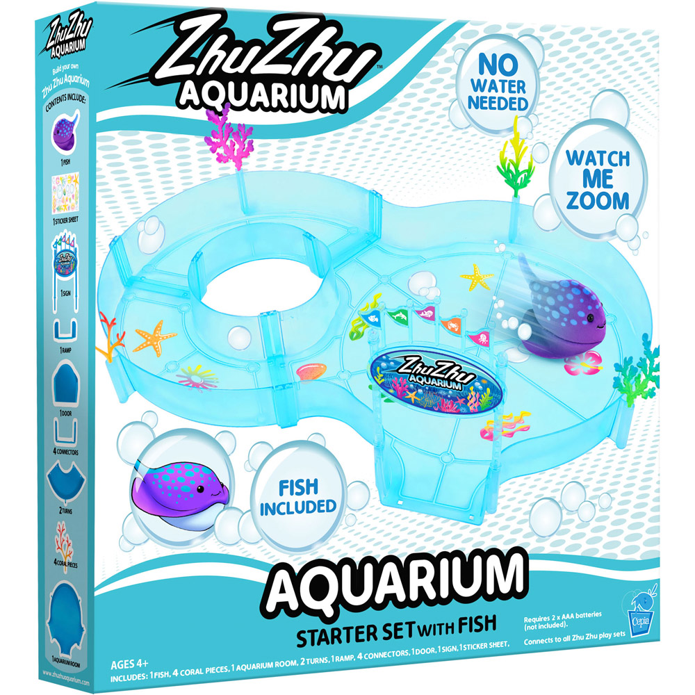 John Adams Zhu Zhu Aquarium Starter Set with Fish Image 1